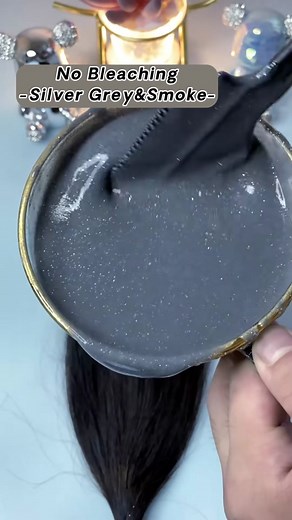 2024 Hair Color Trends Without Bleach: Grey Dye Options