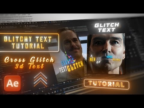 Cross Glitch Trending Text Tutorial | After Effects