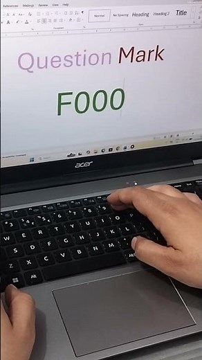 Question Mark ❓ Shortcut Key Trick! 💻🔥