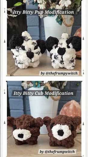 Itty Bitty Kitty, Itty Bitty Pup, Itty Bitty Cub #knitting #kitten #puppy #bear #craft