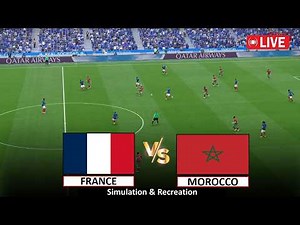 🔴Live : France vs Morocco I Video Game Simulation I Full Match Live Stream I 10 July, 2026