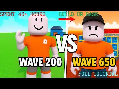 I have Build SAFEST BASE for 650 waves in Build ur Base
