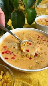 "I made this last night and it was awesome! My husband is veg & I eat everything and we both loved it." 🌽 COMMENT RECIPE 👇 https://www.liveeatlearn.com/vegan-corn-chowder/ | Live Eat Learn