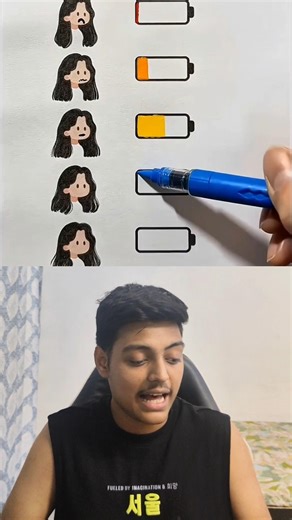 Mobile Battery Drawing Challenge #shorts