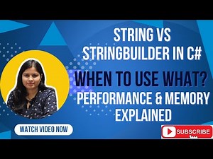 Day 14/100 | String vs StringBuilder in C# | When to Use What? | Performance & Memory Explained