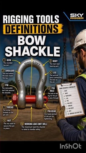 Bow shackle, shackle, shackles,