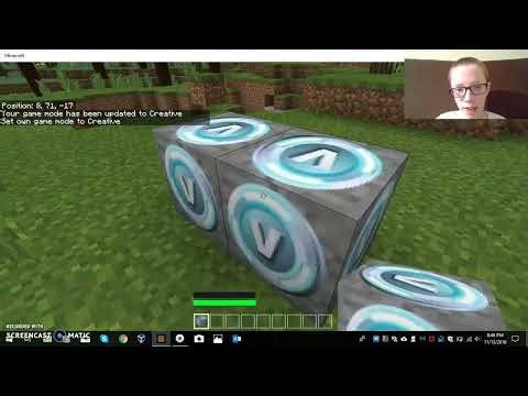 Fortnite Add-on Mod for Minecraft for Windows 10 Part 1.mp4