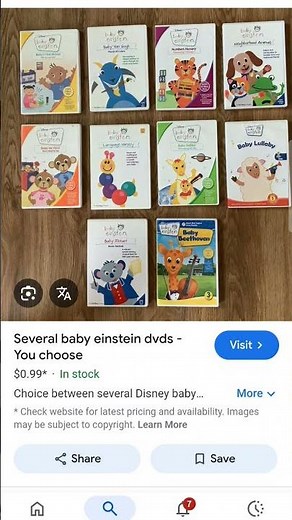Woody loves these Baby Einstein DVD's