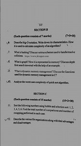 BSc/BA Sem. 3rd Computer applications Question Paper CBCS Pattern Jammu University