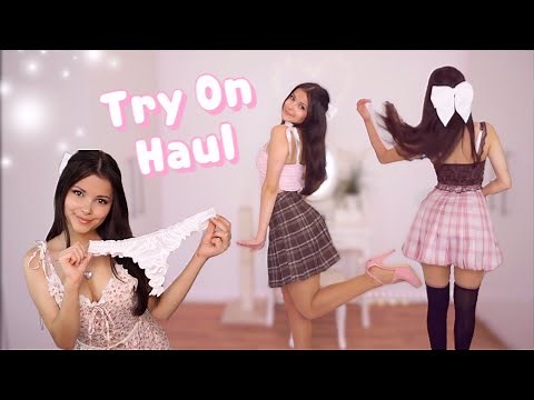 ༺ Mini Skirts and Thigh Highs Try On Haul Pt.2 ༻ + SECRET 𐐪Holly Cerise𐑂