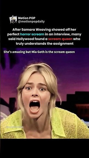samara weaving has the kind of horror scream that makes every scene feel real #samaraweaving