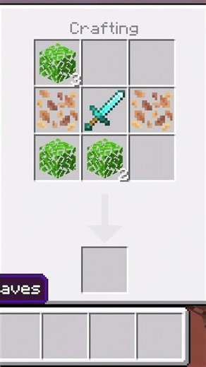 I crafting powerful sword💀 #minecraft #shorts #mcpc #sword #amour