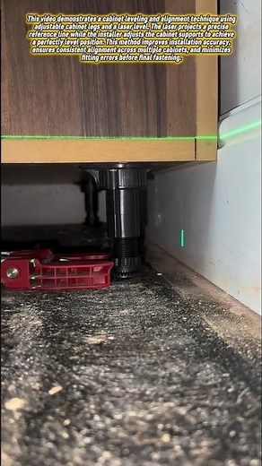 This Laser Alignment Trick Delivers Perfect Results Fast! #CabinetHack #WoodworkingTrick