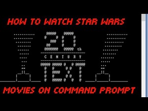 How To Watch Star Wars movie On Command Prompt.