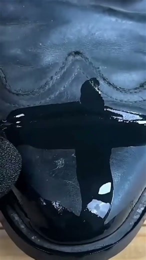 This is the process of blackening a shoe by applying a special dye to it.