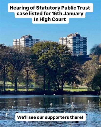 Save Wimbledon Park on Instagram: "We will be in the High Court on Friday 16th January for the hearing of the statutory trust case, bought by #Wimbledon 🎾 and due to go on until January 23rd. The case will determine whether the former Wimbledon Park Golf Course remains protected by a statutory trust for public recreation, a legal question that could block the private tennis club’s controversial development. We’d love our supporters to attend first thing in the first morning to provide visible p