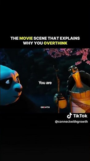 Master Oogway teaches that overthinking fades when we trust the present.