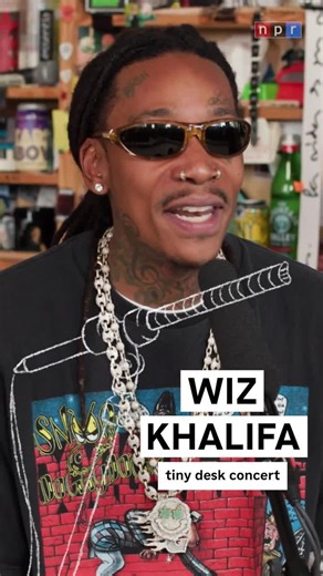 NPR Music on Instagram: "#tinydesk • @wizkhalifa delivers a moving and intimate performance with a group of Tiny Desk veterans, Pennsylvania natives and his DJ by his side 💫⁠ ⁠ Tap the link in our bio to watch the full performance, premiering only on npr.org/tinydesk or @nprmusic's YouTube❗️"