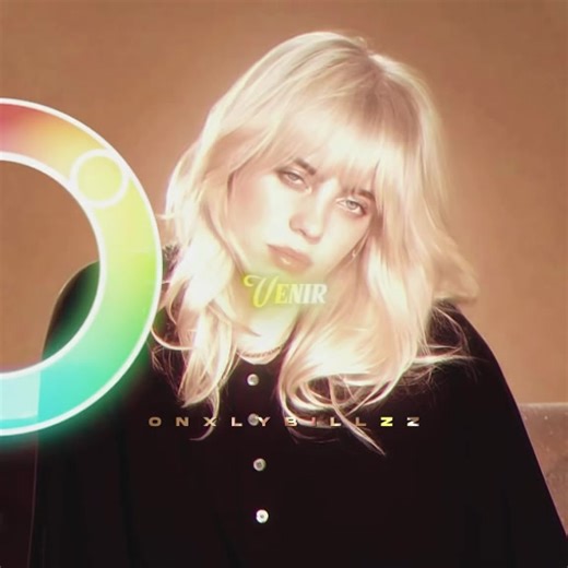 Creative Billie Eilish Edits with Color Wheel Effects