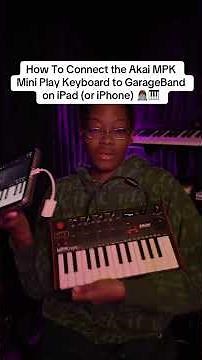 Using the Akai Mpk Mini Play with GarageBand on iPad #akaimpkmini #musicproduction
