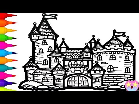 Learn How to Draw a Castle step by step in this easy drawing tutorial for kids 🏰🎨