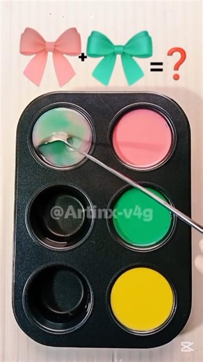 Color Palette / Baby Pink + Bright Green + Pale Yellow | Spring Candy Glow #colormixing #shorts