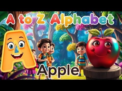 A to Z Alphabet Flashcards | Learn ABC with Pictures for Preschool & Kindergarten