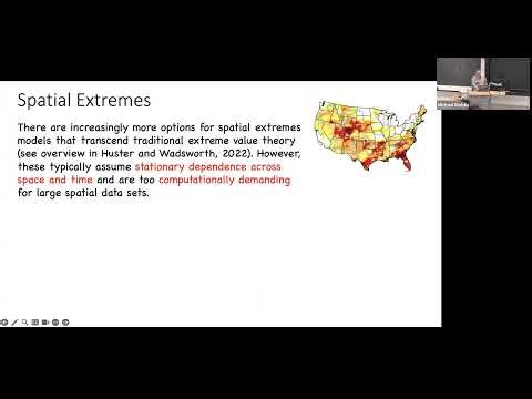 Christopher K. Wikle: Flexible and Efficient Spatial Extremes Estimation and Emulation