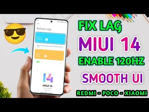 Fix Lag & Hang In Miui 14 With This Simple Trick!! Enable 120HZ In All Apps