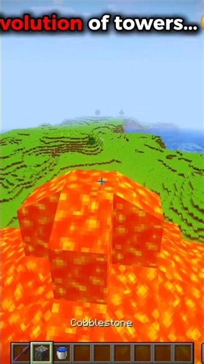 Evolution Of Tower 🗼 In Minecraft #minecraft #shorts