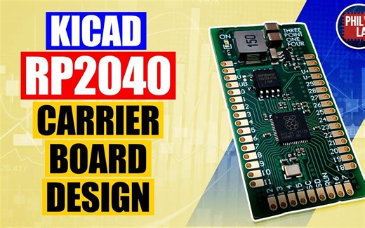 KiCad RP2040模块载板设计