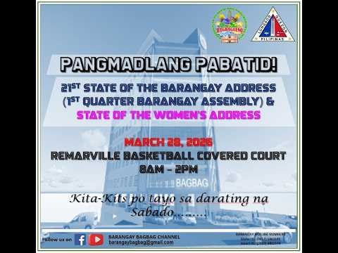 LIVE NOW: Barangay Assembly 1st Semester - CY 2026