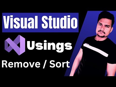 How to remove and sort usings in Visual Studio | @Tutorial007