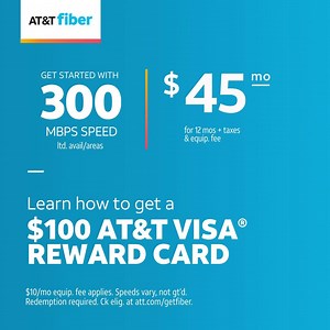 20K views · 147 reactions | Switch to AT&T Fiber and get 300Mbps for $45/month, no bundle and no annual contract required. | AT&T | Facebook