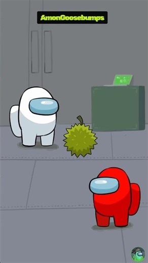 The Most Dangerous Fruit in Among Us! 🍈💨 #AmongUs #Shorts #Crezmaye #Animation
