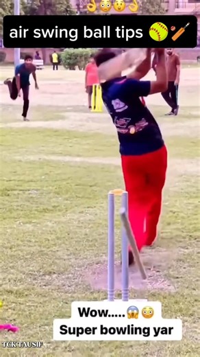 Air Swing ball tips with tennis ball 🏏🥎#sorts #sports #cicket #cricketshorts #cricketlover #bowling