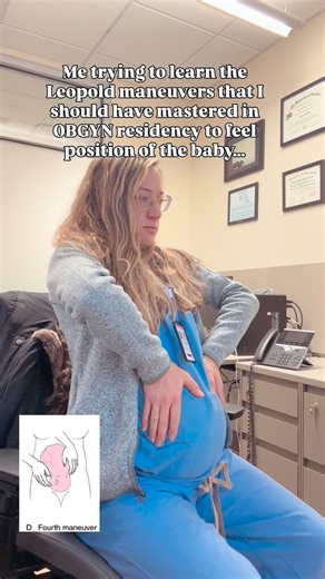 Dr. Katelyn Tondo-Steele, DO on Instagram: "…I’ll stick to Gyn Onc. 😉 Leopold Maneuvers are a 4 step abdominal palpation technique used by healthcare providers to determine fetal position and presentation. This technique when done by a seasoned provider (clearly not me) is 70% sensitive for fetal position. Since ultrasound is so accessible and accurate, I didn’t really focus on learning these in residency (sorry @rmh_obgyn 🫣). Maneuvers: 1. Fundal grip 2. Umbilical grip 3. Pawliks grip 4. Pelv