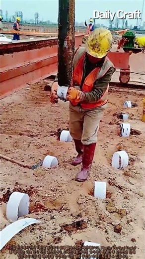연약지반 배수재(PVD) 타설 및 고정 작업 절차 안내 #worker #process #civil #geotechnical #building