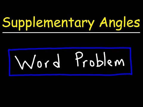 Supplementary Angles Word Problem - GED Math