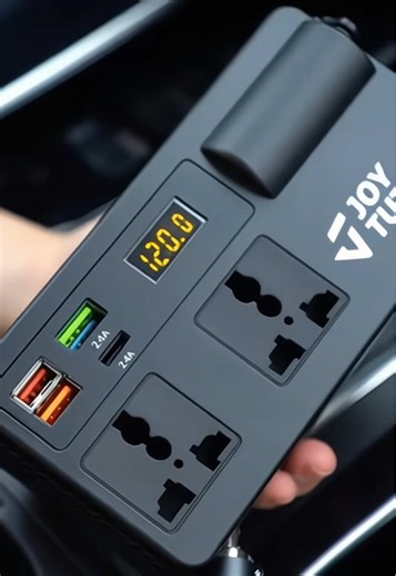 or keeping road trips stress-free, this outlet adapter lets you plug in regular devices right from your car. A total game-changer for busy moms and families.#cargadgets #roadtripessentials #MomLifeHacks #carmusthaves #tiktokshop