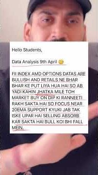 Nifty MEIN Bull or Bear 13th Apr ?