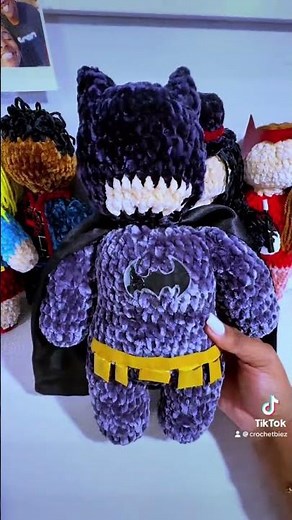 Batman Crochet Doll #crochet #comiccharacters #crochet doll #batman #lifeisbutadream