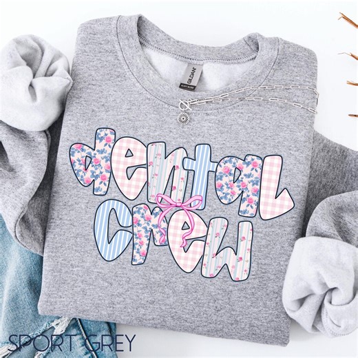 Dental Crew Sweatshirt, Dental Hygienist Gift, Dentist Crewneck - Etsy