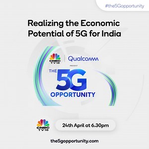 By optimising on the advantages of 5G technology, India can witness an enhancement in its economic growth. Join us on April 24 at 6:30 pm to know more about the Economic Potential of 5G for India on The 5G Opportunity with Qualcomm and CNBC-TV18. http://the5gopportunity.com #Qualcomm #the5gopportunity #telecom #manufacturing #technology | CNBC-TV18