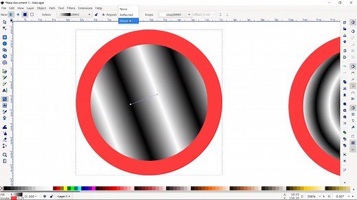 inkscape入门教程：08.一般渐变与网格渐变