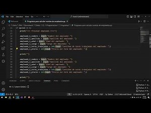 Programa Para Calcular Nómina de Empleados en Python Deilin 1-23-9413