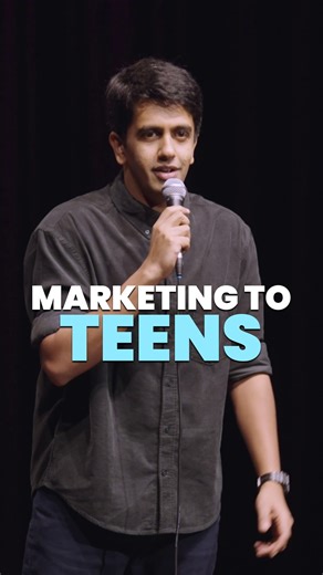 Gautham Govindan on Instagram: "MARKETING TO TEENS! . . . . . [standup, Indian standup, joke, comedy]"