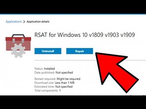 How to Download and Install RSATfor Windows 10 - Downloading Remote Server Administration Tools