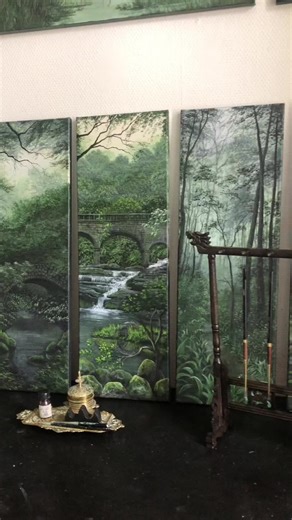 Exploring Nature Painting with Rectangular Canvases