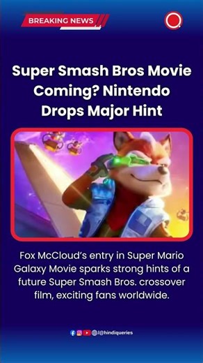 Super Smash Bros Movie Coming Nintendo Drops Major Hint #SuperSmashBros #Nintendo #MarioMovie